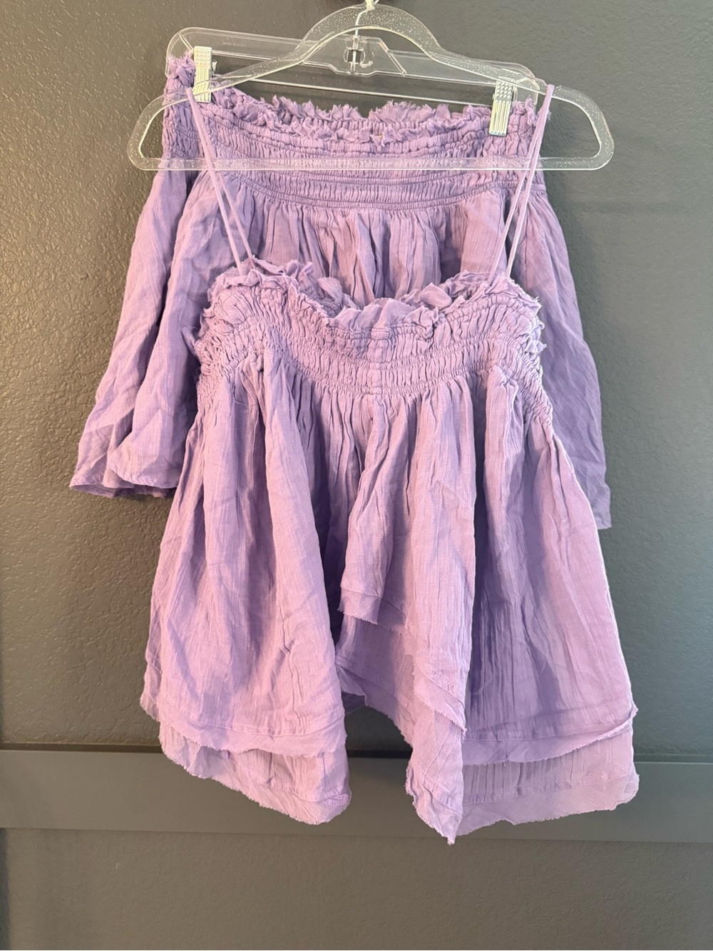 FREE PEOPLE • Layla set - tank and skirt outfit - XL purple NWT - Picture 2 of 9